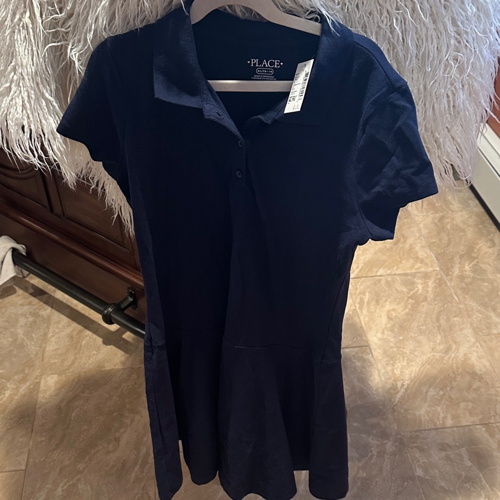 The Children's Place Navy Polo Dress